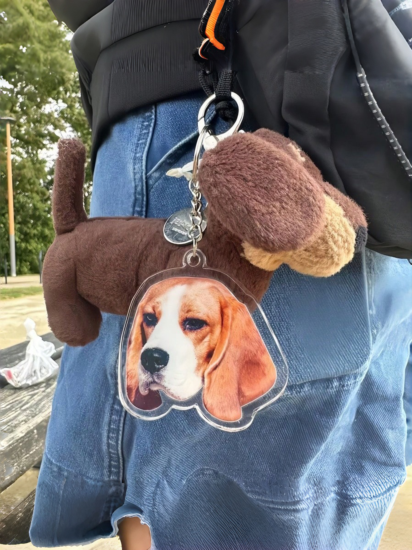 Custom Pet Acrylic Portrait Keychain